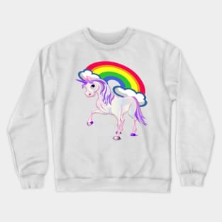 Unicorn & Rainbow Clouds Crewneck Sweatshirt